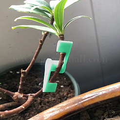 プラスチック製植物曲げトレーニングクリップ10個  グリーン  23x40.5x12.5mm&nbsp;AJEW-LP0002-05