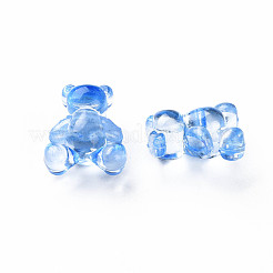 透明なアクリルビーズ  クマ  ミックスカラー  13.5x11.5x7.5mm  穴：2.5mm  約1085個/500g&nbsp;MACR-N013-006