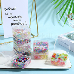 プラスチックボックス30個  ビーズ保存容器  正方形  透明  4.5x4.5x2cm  内径：4.1x4.1のCM&nbsp;CON-SP0001-04