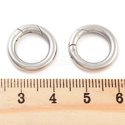 変色しない316ステンレススチール製スプリングゲートリング  リング  ステンレス鋼色  16x3mm&nbsp;STAS-M296-01P-B-01