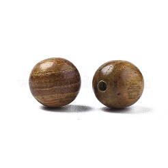 ボコテビーズ  天然ワックス木製ビーズ  染色されていない  ラウンド  無鉛の  ダークチソウ  8mm  穴：1.2mm  約1658個/377g&nbsp;LS-WOOD-Q046-01