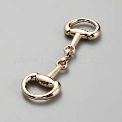 合金 d リング スナッフル ビット バックル  diy snaffle ビット馬ジュエリー  ローファー靴の装飾  ライトゴールド  72x21x6mm&nbsp;FIND-WH0152-347B-KCG