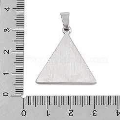 304ステンレスペンダント  トライアングルチャーム  アンティークシルバー  26.5x26x2mm  穴：4.5x9.5mm&nbsp;STAS-D112-09AS