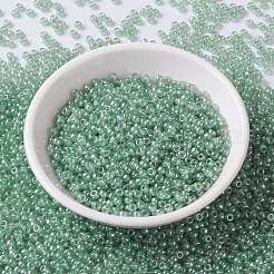 MIYUKIラウンドロカイユビーズ  日本製シードビーズ  （rr3511)透明オリーブ光沢  8/0  3mm  穴：1mm  約422~455PCS /ボトル  10 G /ボトル&nbsp;SEED-JP0009-RR3511