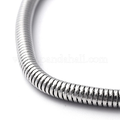 変色しない304ステンレススチールブレスレット  ステンレス鋼色  8-1/4インチ（21cm）&nbsp;BJEW-O186-08C-P