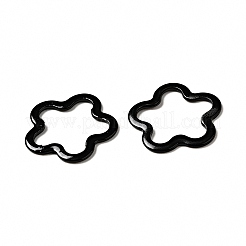 スプレー塗装された201ステンレス鋼の連結リング  花  ミックスカラー  14.5x14x1mm  内径：10x12mm&nbsp;STAS-G304-07