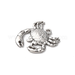 304ステンレスペンダント  プラチナ  ステンレス鋼色  21.5x20x3mm  穴：2mm&nbsp;STAS-I348-01P-04