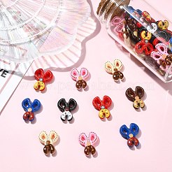 不透明なアクリルビーズ  はさみの形  ミックスカラー  23x18x5.5mm  穴：4x2mm&nbsp;MACR-CJZ0001-03