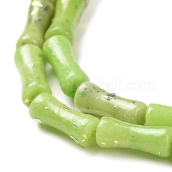 天然ドロマイト & 合成オパール ビーズ 連売り  染め  竹の棒  淡いチソウ  12x5mm  穴：0.5mm  約34個/連  15.94''（40.5センチメートル）&nbsp;G-P475-03G