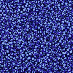 12/0 ガラスシードビーズ  不透明な色が染み込む  ブルー  2mm  穴：0.8mm&nbsp;SEED-S005-8