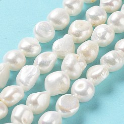 天然養殖淡水パールビーズ連売り  両面研磨  グレード4 A  貝殻色  11~17x11~12x8~9mm  穴：0.6mm  約31~34個/連  14.96''（38~39センチメートル）&nbsp;PEAR-Z002-06