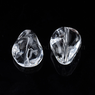 透明なアクリルビーズ  ティアドロップ  透明  16.5x13.5x10.5mm  穴：1.8mm  約510個/500g&nbsp;TACR-N009-35-1