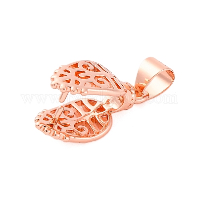 真鍮のアイスピックピンチベイル  ローズゴールド  18.5mm  穴：5x4mm&nbsp;KK-H384-RG-1