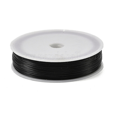 焼き絵の具 鉄線  ラウンド  ブラック  0.3mm  約328.08フィート（100m）/ロール&nbsp;MW-NH0001-02C-1