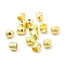 CCB Plastic Cord Ends, End Caps, Column, Golden, 8.5x8mm, Hole: 2mm, Inner Diameter: 6mm