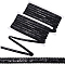 20M Polyester Ribbons, with Plastic Sequins, Black, 1/2 inch(12mm), about 21.87 Yards(20m)/Set