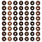 Coconut Beads, Dyed, Donut, Coconut Brown, 9x2~5mm, Hole: 2mm, about 100pcs/bag