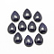 Synthetic Blue Goldstone Cabochons, Dyed, teardrop, 17~18x12~13x5mm