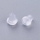 プラスチック製ピアスキャッチ  ピアスバックキャッチ  透明  6x4.5mm  穴：0.5mm&nbsp;KY-G006-04-D-2