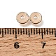 真鍮ビーズ  ディスク  ラックめっき  長持ちメッキ  ライトゴールド  5x1mm  穴：1.5mm&nbsp;KK-CBA0DF0-18B-KCG-2