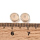 真鍮ビーズ  ディスク  ラックめっき  長持ちメッキ  ライトゴールド  6x1mm  穴：1.5mm&nbsp;KK-CBA0DF0-18D-KCG-2
