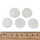カピスシェルペンダント  フラットラウンド  ホワイトスモーク  20~20.5x0.5~1.5mm  穴：1.2mm&nbsp;SHEL-S274-71D-6