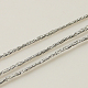 メタリック糸  刺しゅう糸  3プライ  銀  0.4mm  約1093.61ヤード（1000m）/ロール&nbsp;MCOR-G001-0.4mm-13-2