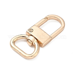 合金回転式ナスカン  ライトゴールド  48x23x6mm  穴：15.5x8.5mm&nbsp;FIND-C084-08KCG