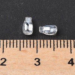 70gミユキビーズ5個  日本製シードビーズ  ティアドロップ  透明  5.5x3x3mm  穴：1mm&nbsp;GLAA-V001-02C