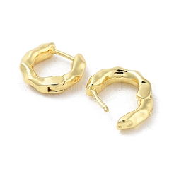 ラックメッキ真鍮フープピアス  長持ちメッキ  ゴールドカラー  15.5x4.5mm&nbsp;EJEW-C078-13G