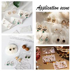 アクリルピアスディスプレイ  長方形  透明  1-1/8x2-3/8x1/8インチ（3x6x0.35cm）  穴：1.5mm  10個/セット&nbsp;EDIS-WH0005-20