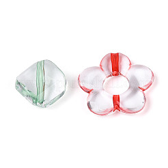 染色された透明なアクリルビーズ  混合図形  ミックスカラー  10~29x9~29x5~15mm  穴：1.6~2mm  約295個/500g&nbsp;TACR-T028-70