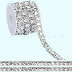 自己接着ガラスホットフィックスラインストーン  クリスタル  菱形  10x3mm&nbsp;DIY-WH20013-98A