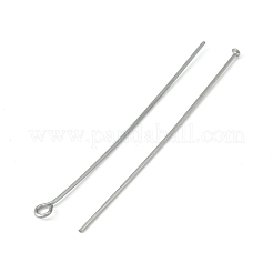 540個9スタイル304ステンレスピンセット  アイピン、フラットヘッドピン、ボールヘッドピンを含む  ステンレス鋼色  21ゲージ  30~50x0.7mm  60個/スタイル&nbsp;STAS-FS0001-34