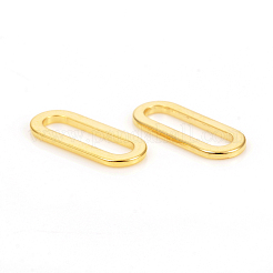 304ステンレススチールリンクリング  オーバル  ゴールドカラー  16x6.5x1mm  内径：12.8x3.2mm&nbsp;STAS-I149-20G