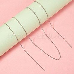 304ステンレススチールフィガロチェーン  スプールで  ハンダ付け  ステンレス鋼色  リンク：2~5.2x1.3x2mm  2メートル/セット&nbsp;CHS-SZ0001-02P