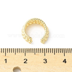 調節可能な合金カフイヤリング  トリプルC字型  ゴールドカラー  14x6mm&nbsp;EJEW-V006-01A-G