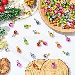 プラスチックペンダント50個  電球  樹脂と  ゴールド  ミックスカラー  16x8mm  穴：1.5mm&nbsp;KY-YW0002-05A