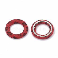 布リングリング被覆リング  アルミ底  リング  レッド  27x4mm&nbsp;X-WOVE-N009-06A