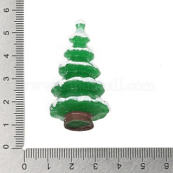 クリスマス樹脂フィギュア像  ホームオフィスのデスクトップ装飾用  クリスマスツリー  25x26x48mm&nbsp;DJEW-M018-01B
