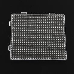 3x2.5mmミニアイロンビーズ平方ペグボード  透明  75x75x2.5mm&nbsp;DIY-Q009-08