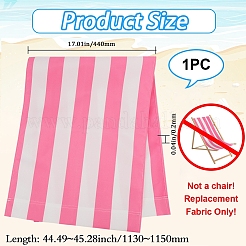 椅子のキャンバス生地  ビーチチェアクロス交換用品  ショッキングピンク  1200x430x1.5mm&nbsp;AJEW-XCP0003-55