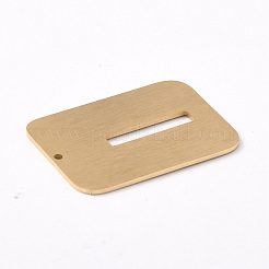 イオンプレーティング（IP）304ステンレスペンダント  アルファベットの長方形  中空  文字.i  32x22x1mm  穴：1.5mm&nbsp;STAS-K216-49I-G