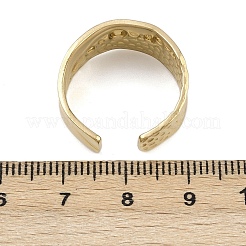 304ステンレススチールカフリング  イオンプレーティング（ip）  18KGP本金メッキ  9.5mm&nbsp;RJEW-D332-012L-G