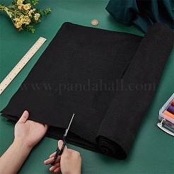 DIY クラフト用の布刺繍ニードルフェルト  ブラック  960mm  約2ヤード/個&nbsp;DIY-WH0308-571B