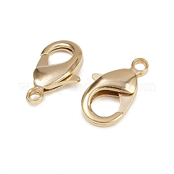 真鍮カニカン  カドミウムフリー＆鉛フリー  24KGP本金メッキ  19x11x4.5mm  穴：2.2mm&nbsp;KK-904-G01