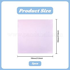 ギフトボックス用ポリエステル製正方形風呂敷  ピンク  700x700x0.1mm&nbsp;DIY-WH0591-671C