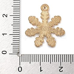 クリスマステーマ合金エナメルペンダント  ライトゴールド  鉛フリー＆カドミウムフリー  スノーフレーク  23x19.5x1mm  穴：1.4mm&nbsp;ENAM-Z019-01D