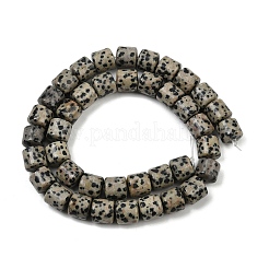天然石ダルメシアンジャスパービーズ連売り  コラム  9~10x10mm  穴：1mm  約40個/連  15.55インチ（39.5cm）&nbsp;G-G275-D18-10x10mm