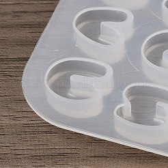 DIYシリコンペンダント型  a～zの文字  レジン型  UVレジン用  エポキシ樹脂工芸品作り  ホワイト  118x80x6mm  インナーサイズ：12~12.5x7.5~14mm&nbsp;SL-CBA7781-01A